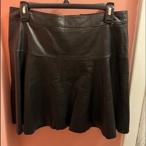 Banana Republic leather skirt